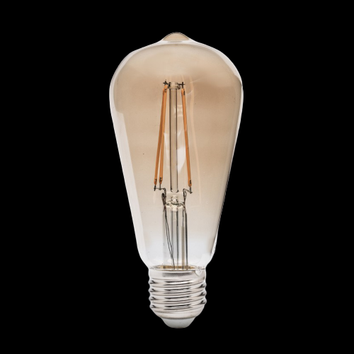 Lampe filaments LED THREELINE Gold - G64 E27 6W 2500K 810Lm 30 000H L70B10 - Garantie 2ans