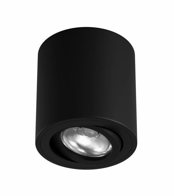 Spot BENEITO One superficie orientable - GU10 IP20 45°(hors source) Noir - Garantie 2ans