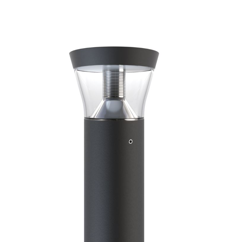 Borne LED LUG Avenida - 13,5W 3000K 1200Lm IP66 IK09 96 000H L80B10 H1000 Anthracite - Garantie 5ans