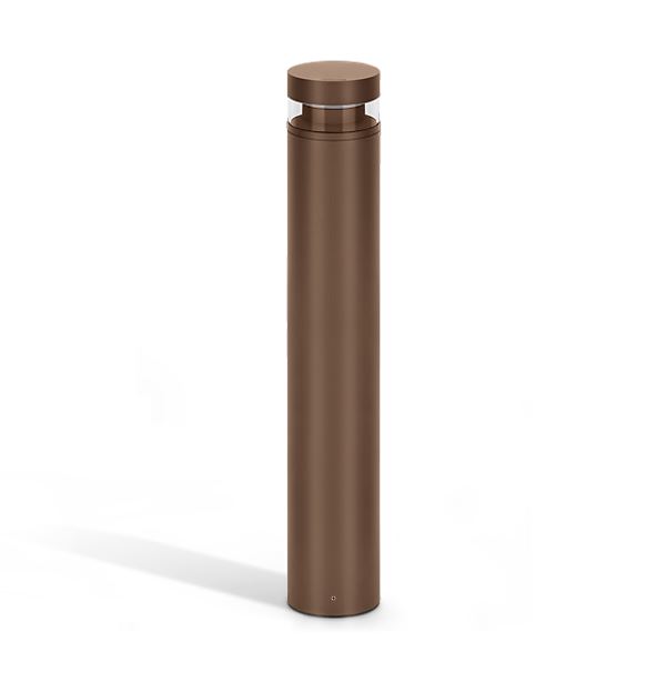 Borne LED LOMBARDO Tok H700 - 13W 3000K 704Lm 360° IP66 IK10 50 000H Corten - Garantie 5ans