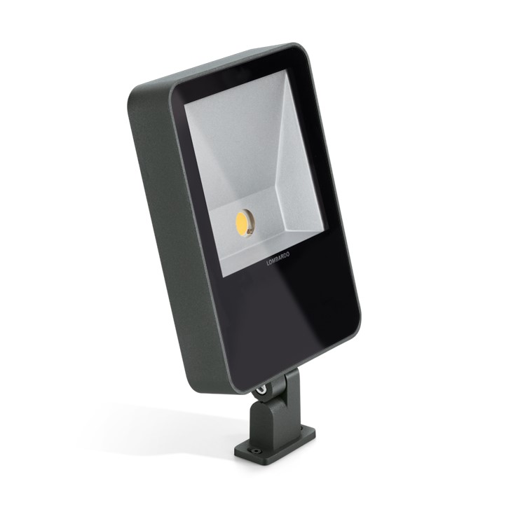 Projecteur LOMBARDO Tag210 - 25W 3000K 2456Lm IP66 IK06 ASY 50000H L80B20 Anthracite - Garantie 5ans
