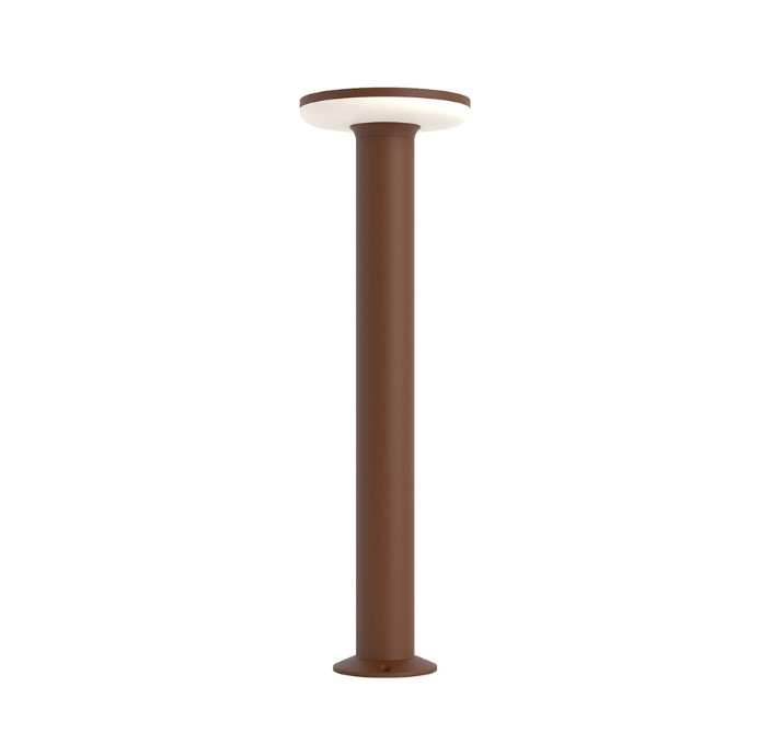 Borne LED BENEITO FAURE Mac 600 - 12W 3000K 890Lm IP65 IK06 30000H Corten - Garantie 3ans