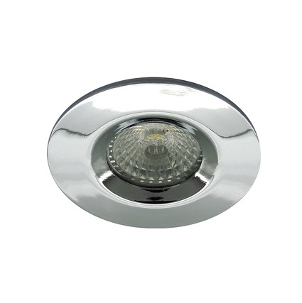 Collerette adpaptable pour spots fixes - Chromé