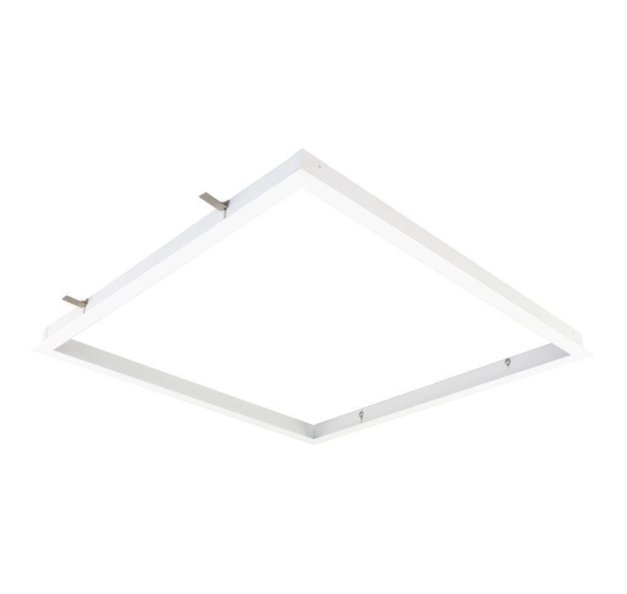 Cadre encastré 600x600 - pour montage dans faux plafond BA13 - Blanc
