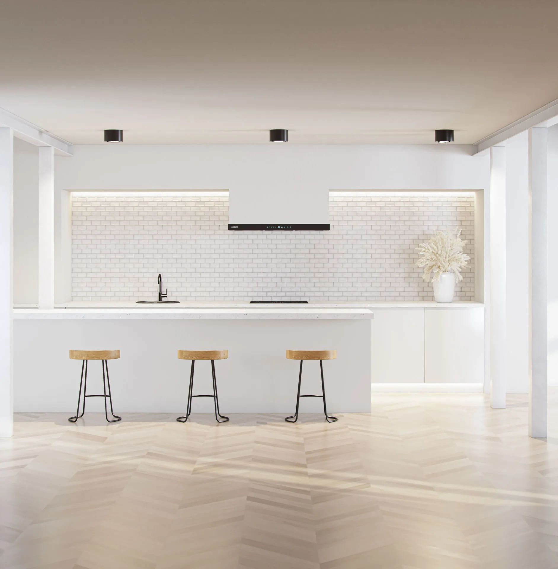 Spot BENEITO Avant surface round - AR111/GU10 IP20 45° (hors source) Blanc - Garantie 3 ans