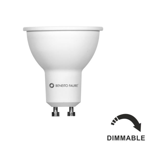 Lampe LED BENEITO GU10 Hook - 6W 4000K 616Lm 60° 25 000H dimmable - Garantie 3ans