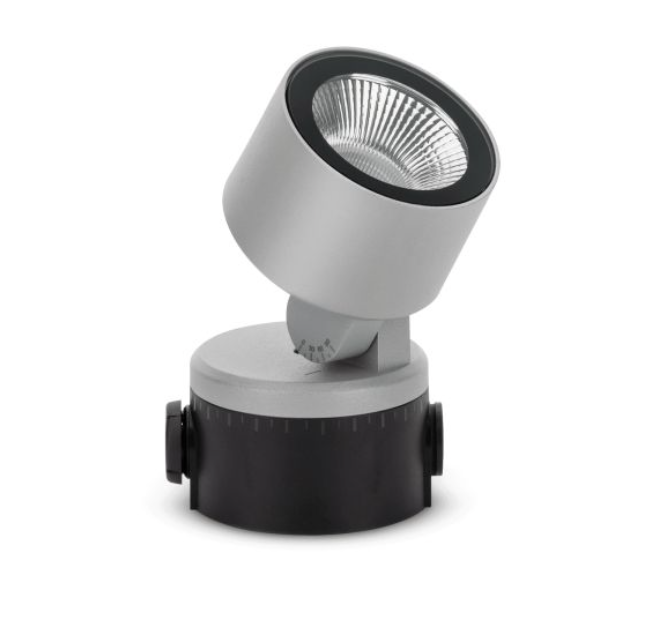 Projecteur LOMBARDO Nao 50 - 9W 3000K 750Lm IP66 50000H L80B20 Gris Dimmable- Garantie 5ans
