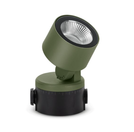 Projecteur LOMBARDO Nao 50 - 9W 3000K 750Lm IP66 50000H L80B20 Vert Dimmable- Garantie 5ans