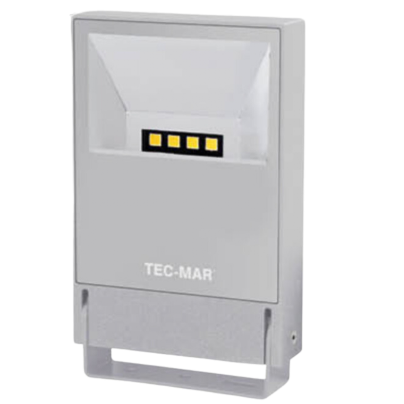Projecteur Asymétrique TEC MAR Micro - 30W 3125Lm 3000K IP66 50000H L80B20 Gris - Garantie 7ans