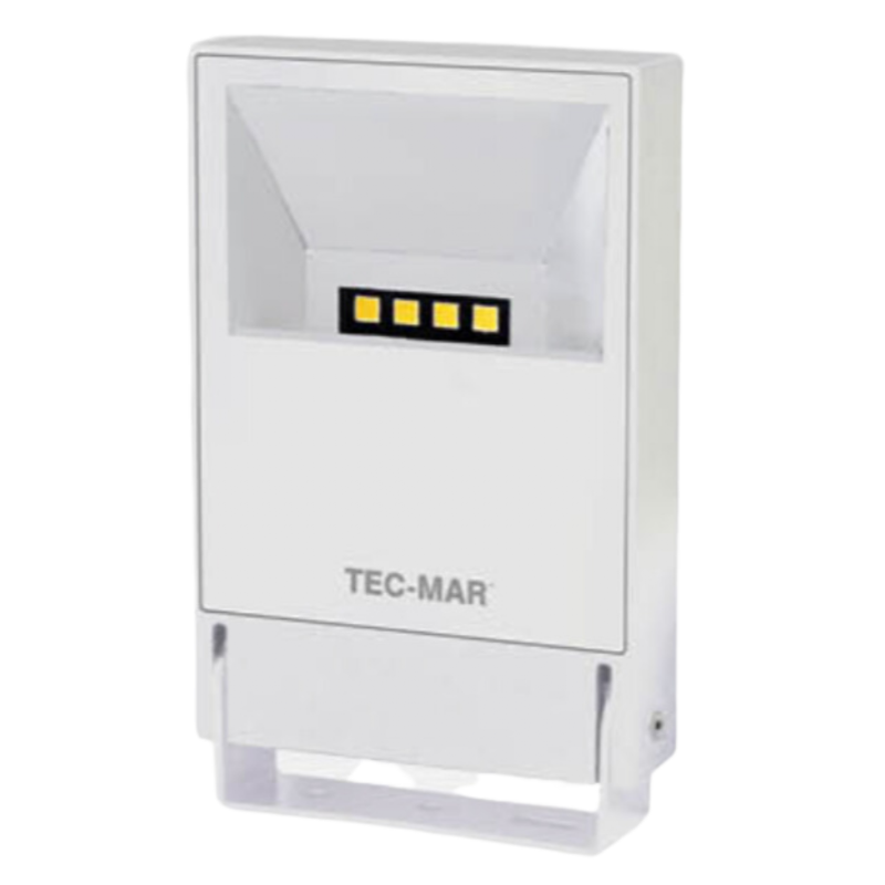Projecteur Asymétrique TEC MAR Micro - 30W 3125Lm 3000K IP66 50000H L80B20 Blanc - Garantie 7ans