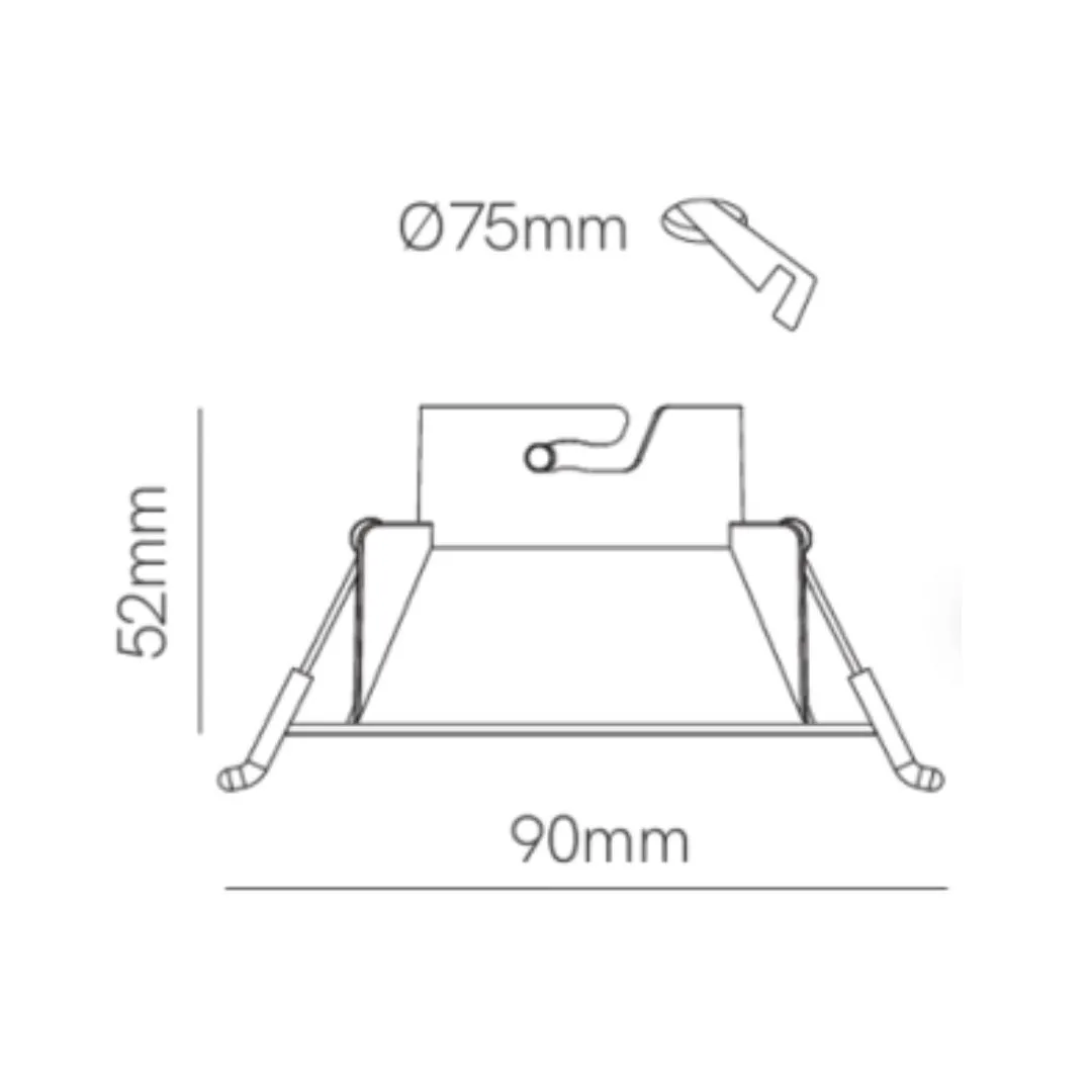 Spot BENETO FAURE Pulcom - (hors source) Aspect Bois - Garantie 3 ans