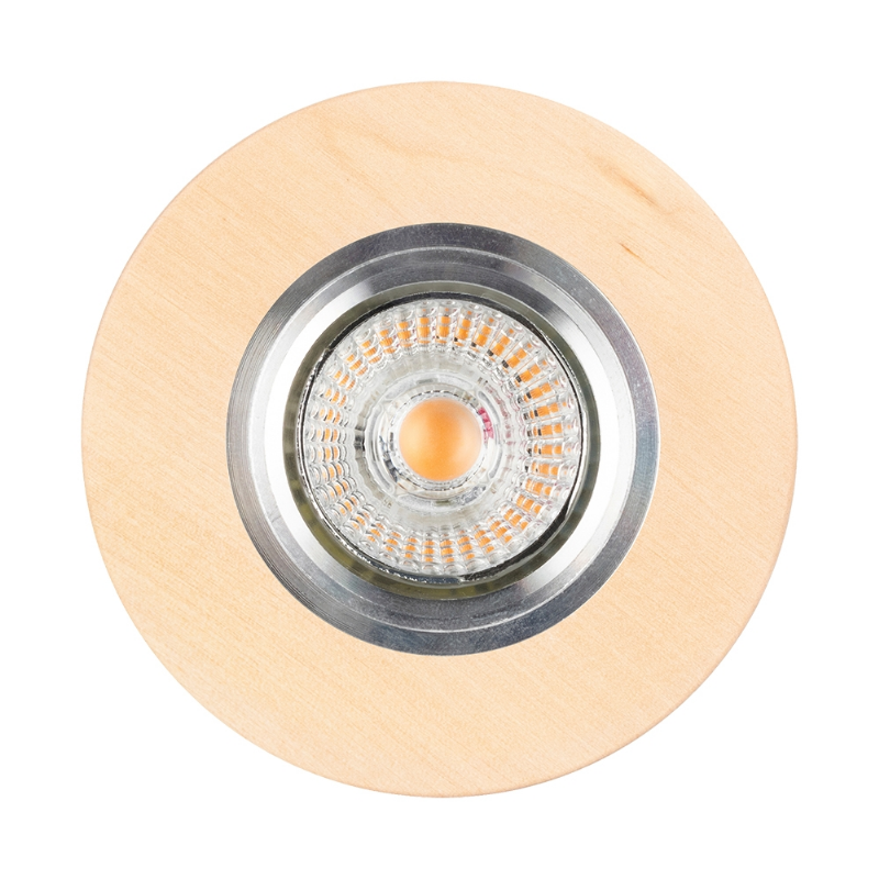 Spot rond BRITOP Vitar - GU10 Bois  5W 2700K 300 lm IP20 - Garantie 2 ans