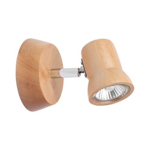 Spot BRITOP Venla - GU10 x1 Bois 5W 2700K 300 lm IP20 - Garantie 2 ans