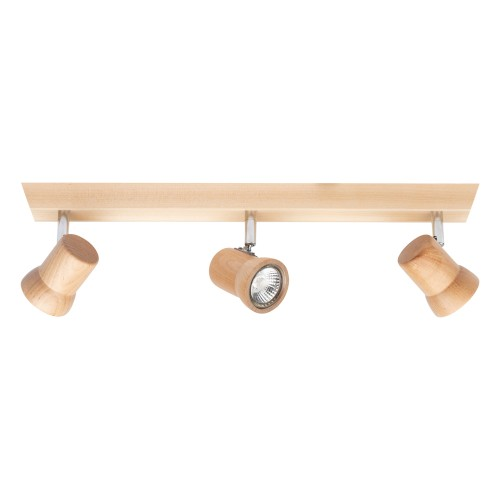 Spot BRITOP Venla - GU10 x3 Bois 5W 2700K 300lm IP20 - Garantie 2 ans