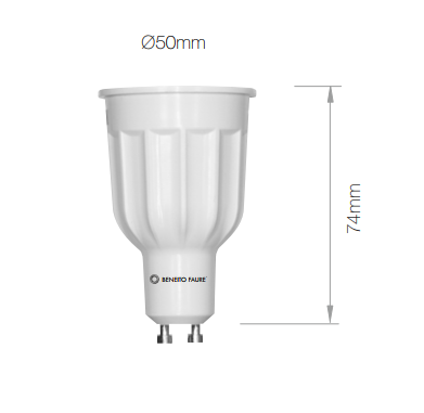 Lampe LED BENEITO GU10 Power - 12W 2700K 950Lm 60°25 000H - Garantie 3ans