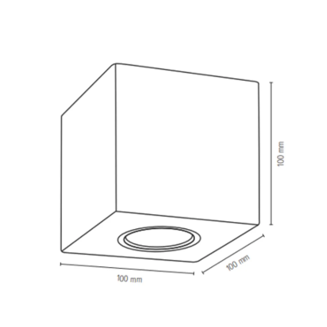 Spot BRITOP Wooddream cube - GU10 Bois (hors source) IP20 - Garantie 2 ans