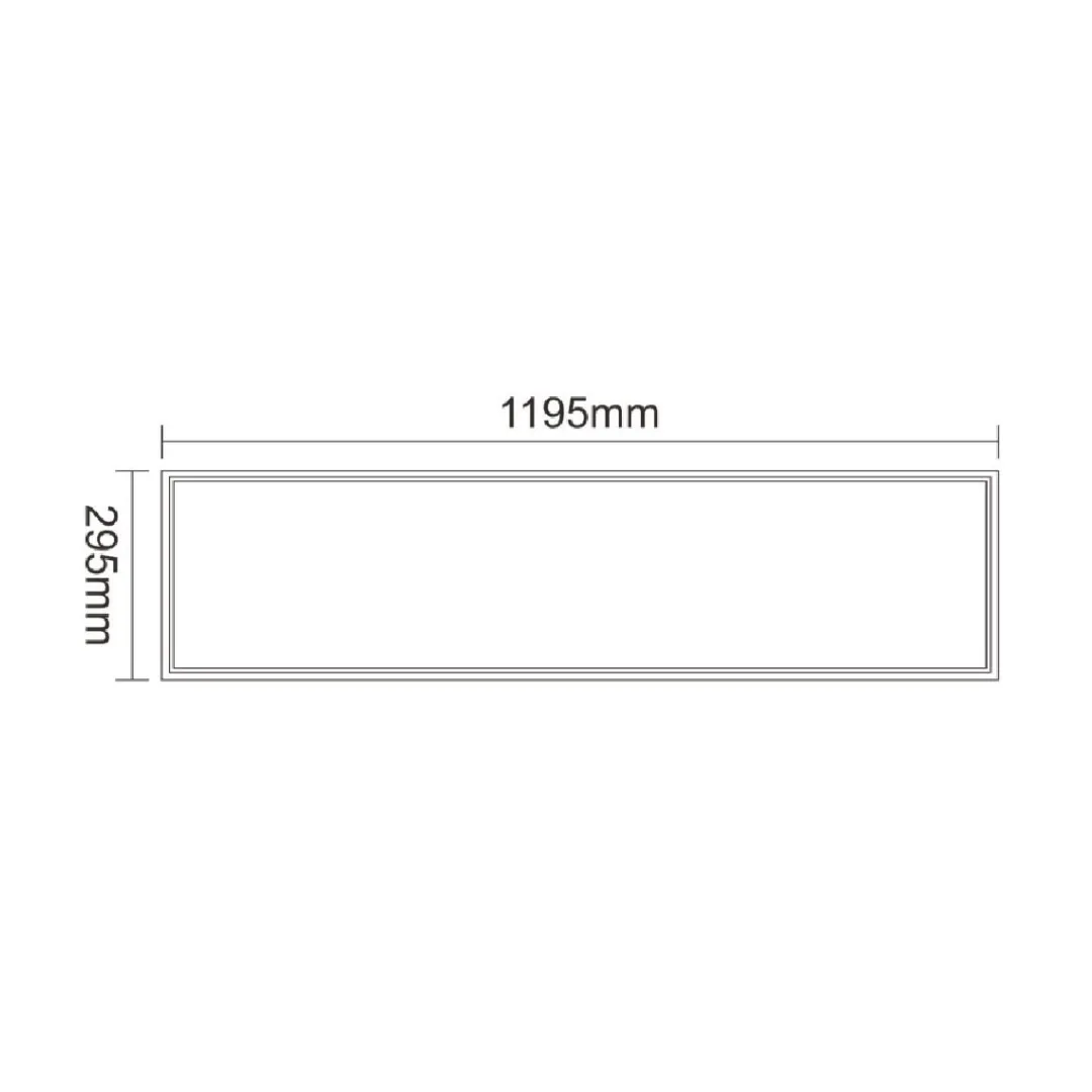Dalle LED UGR<13 DANLITE - 1200*300mm 30W 4185Lm 3000K IP44 IK06 L80B10 50000H - Grt 5ans