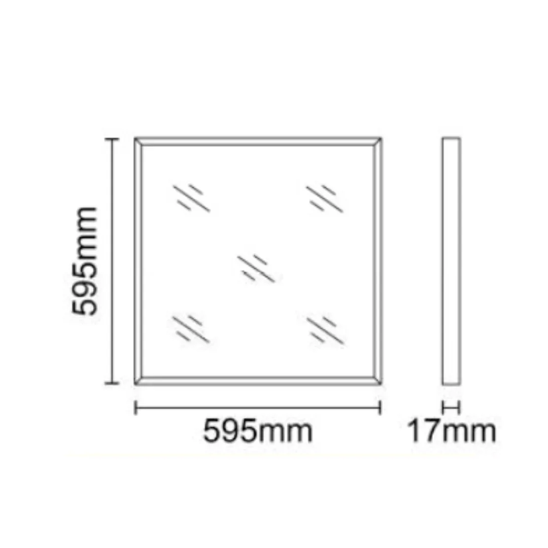 Dalle Connectée MEGAMAN 600*600mm - 33W CCT 3700/4000Lm URG16 IP40 IK02 50000H L80B10 - Grt 5 ANS
