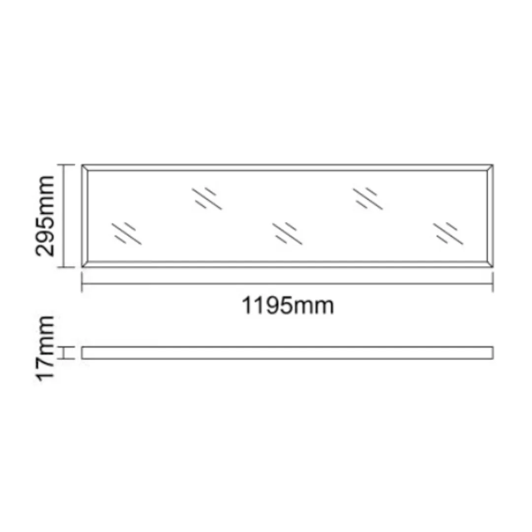 Dalle Connectée MEGAMAN 1200*300mm - 33W CCT 3700/4000Lm URG16 IP40 IK02 50000H L80B10 - Grt 5 ANS