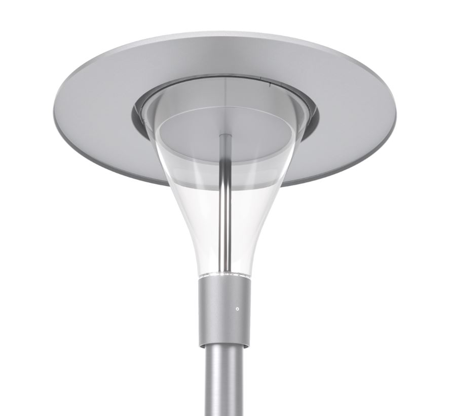 Lanterne LUG Avenida LED Chapeau - 34W 3000K 4250Lm IP66 IK10 100 000h Gris - Garantie 5ans