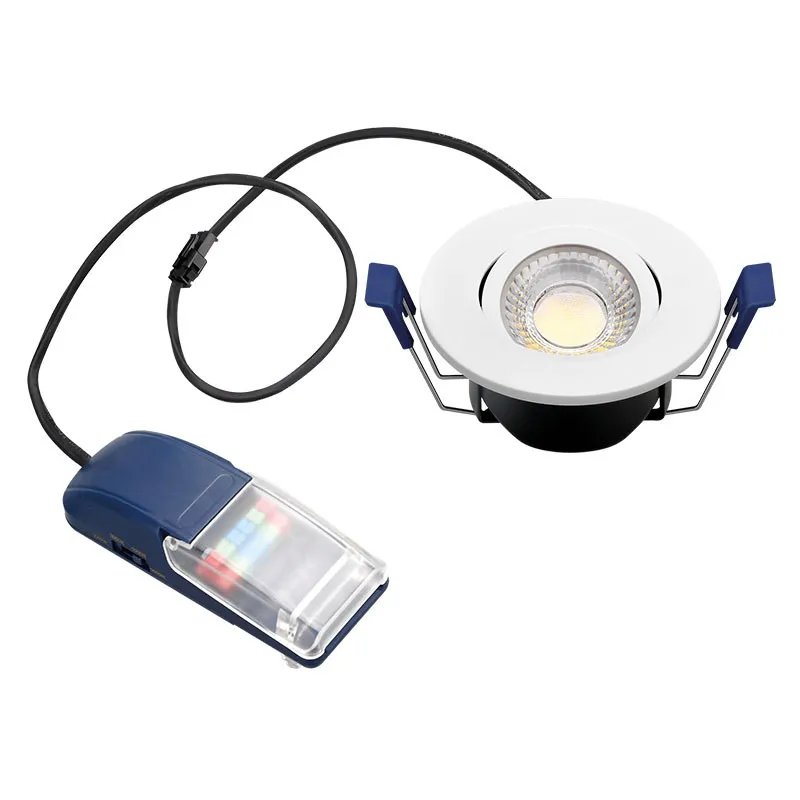 Spotlight étanche ELECTRA Naxo II BBC CCT- 6W 4CCT 600Lm 60°IP65 IRC90 50000H L70B50 TRIAC- Grt 5ans
