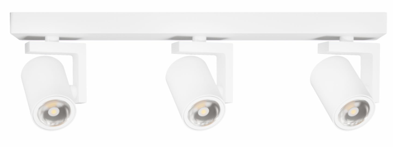 Spot triple surface/encastré BENETO FAURE Volt Rond - (hors source) Blanc - Garantie 3 ans