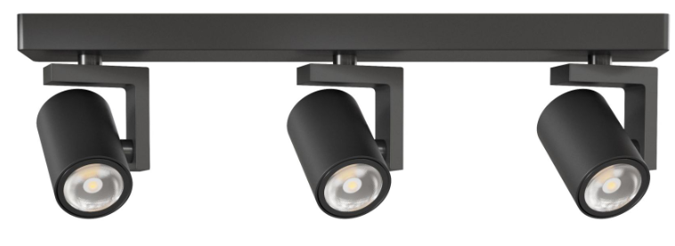 Spot triple surface/encastré BENETO FAURE Volt Rond - (hors source) Noir - Garantie 3 ans