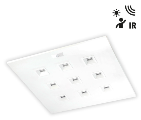 Dalle LED RSE 600x600 IR On/Off Maître 18/30W 4K 140Lm/W IP20 IK06 50000h L90B10 Blanc- Grt 5ans