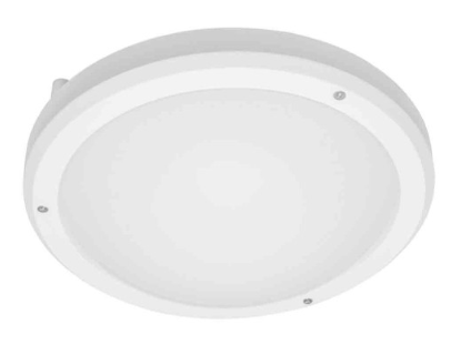 Hublot MILO Détect. Source E27x2 ampoules non incluses Ø266 IP65/IK10 Antivol/repiquage Gtie 5 ans