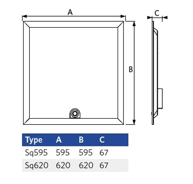 Dalle Opple Basic G4 600*600mm UGR19 - 23-34W 3000K 2990-4420Lm IP40 PIR 50000H L80 Garantie 5 ans