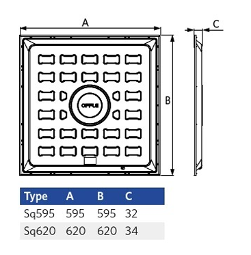 Dalle Opple Basic G4 600*600mm UGR19 DALI 34W 4000K 4420Lm IP40 50000H L80 Garantie 5 ans