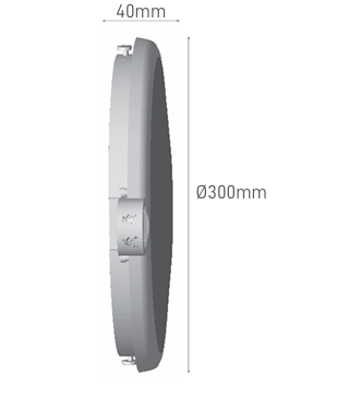 Hublot LED ARON ST74 Detect IR 20W 3000K 2500 Lm IP65/IK08 50000H Garantie 3 ans