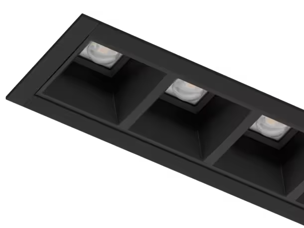 Encastré LED Vigo GK 65° 560mm Noir Trav. 15W 4000K 2170Lm IP20 IK04 100000H L80B10 - Garantie 5ans