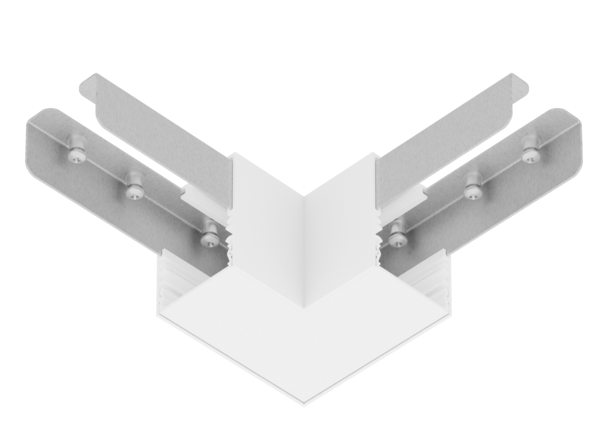 Connecteur blanc 90° pour linéaire opale Vigo