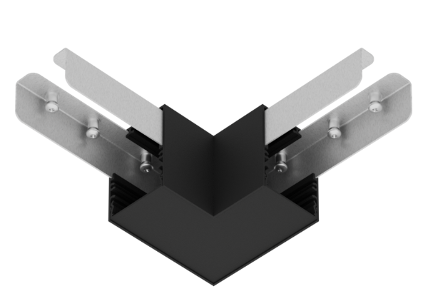 Connecteur noir 90° pour linéaire opale Vigo