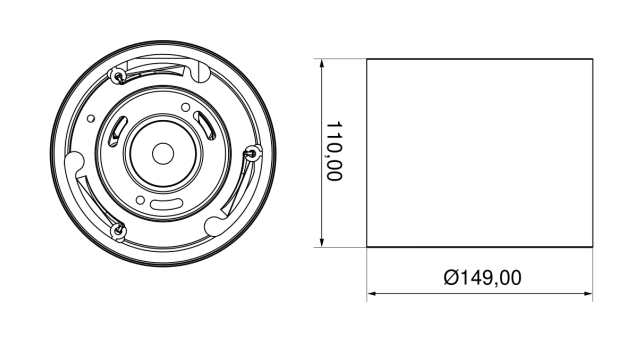 Accessoire surface noir pour Downlight Arizona 15W