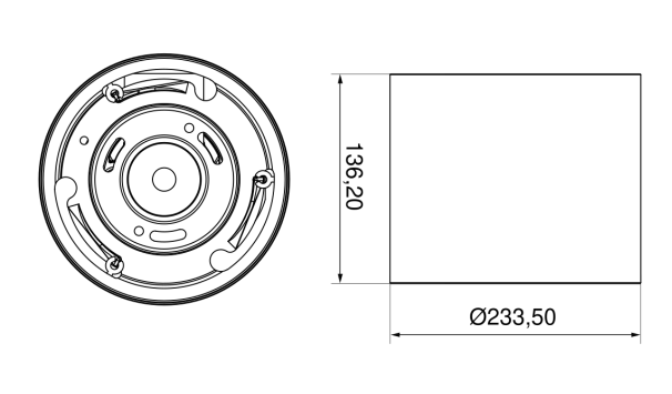 Accessoire surface blanc pour Downlight Arizona 24W