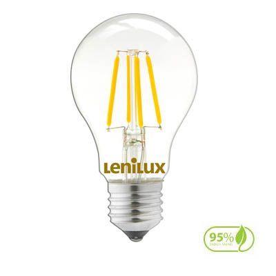 Lampe LED à Filaments A60/E27 - 8W 2700K 860Lm 25 000H Dimmable - Garantie 2ans